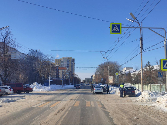 На улице Вокзальной в Рязани сбили девушку на переходе