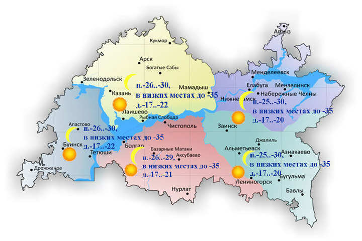 Карта погоды в татарстане онлайн