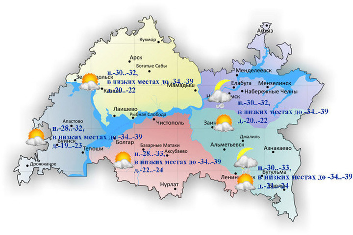 Погода в татарстане по часам