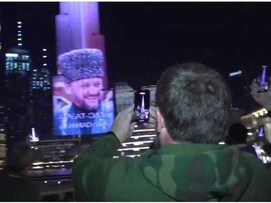 Портрет Кадырова появился на самом высоком здании мира Бурдж-Халифа