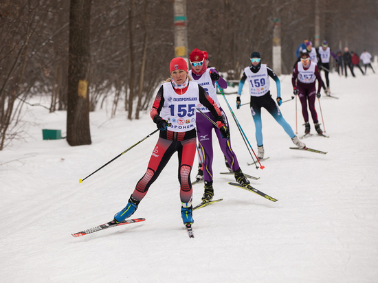 В Воронеже прошел марафон по лыжным гонкам