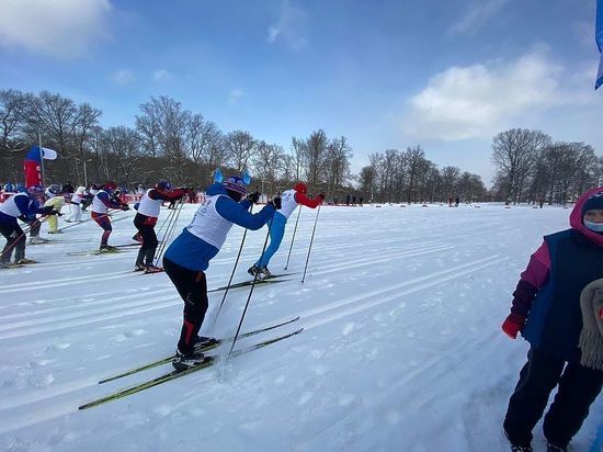 В Новомосковске среди жителей популярно катание на лыжах