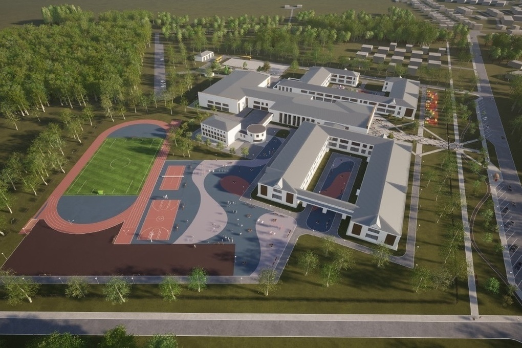 Новая школа в загородном парке во владимире