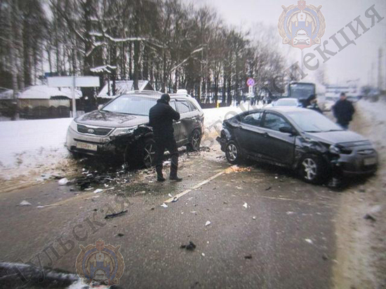 24 февраля в массовом ДТП на Щегловской засеке в Туле пострадал мужчина