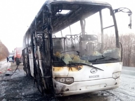 Полиция озвучила подробности о сгоревшем в Приморье автобусе