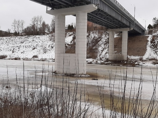 На льду под мостом в Тверской области лежит мужчина и не подает признаков жизни