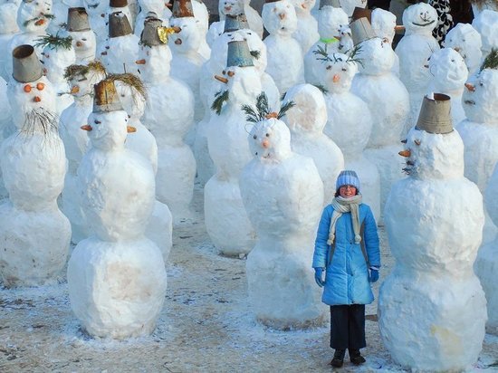 В Рыбинске налепят снежных баб