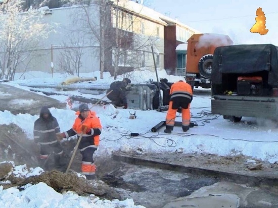Еще 8 домов в Тарко-Сале остаются без горячей воды из-за аварии