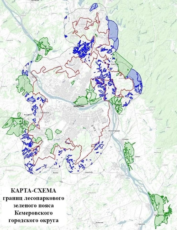 Карта на зеленый пояс