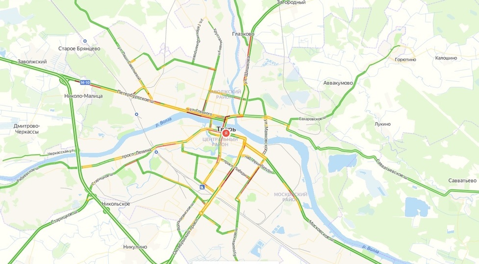 Карта пробок тверь сейчас. Карта Твери с пробками. Южный мост Тверь. Пробки Тверь Волоколамский. Дорожная карта Тверь.