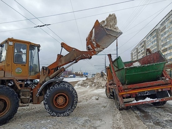 За сутки из Йошкар-Олы вывезено еще 1,7 тысячи кубов снега