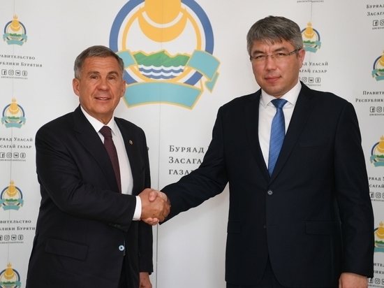 Президент Татарстана и глава Бурятии обсудили возможности сотрудничества республик