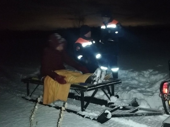 Замерзающей лыжницы помогли удмуртские спасатели