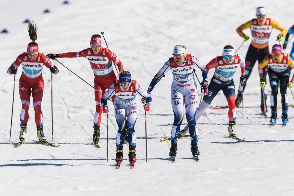 Лучшая гонка в исполнении женской сборной России по лыжным гонкам на чемпионате мира-2021