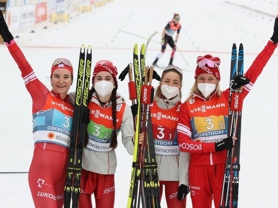 Тверская лыжница в составе сборной России выиграла серебро Чемпионата мира