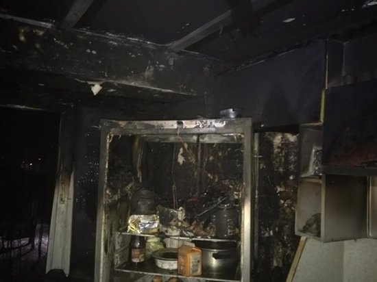 «Кухонный» пожар в Северодвинске: спасён мужчина и его собака