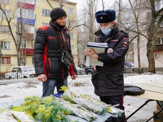 В Воронеже прошли рейдовые мероприятия по пресечению незаконной торговли цветами