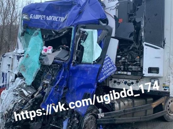 Водитель из Омска погиб в аварии двух грузовиков под Челябинском
