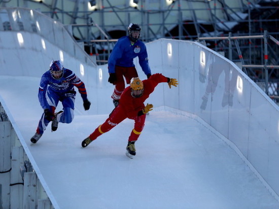 В Подмосковье впервые на чемпионате опробовали уникальную ледовую трассу