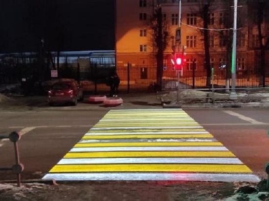 Световой пешеходный переход появился в Серпухове