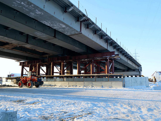 В строительстве транспортной развязки в Новом Уренгое выполнили больше половины работ