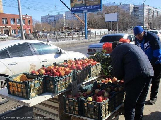 На улице Новоселов в Рязани пресекли незаконную торговлю