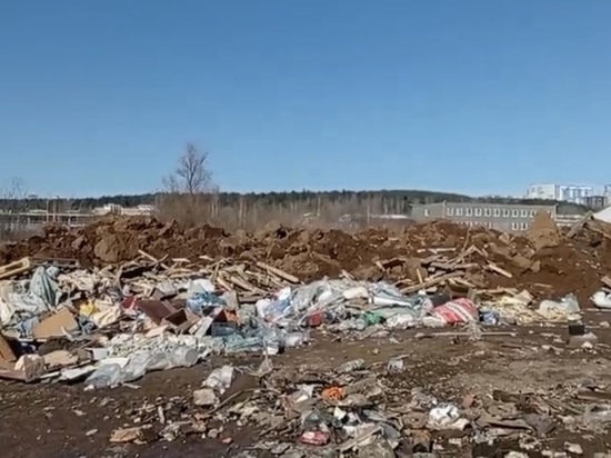 В Первомайском районе Ижевска образовалась несанкционированная свалка