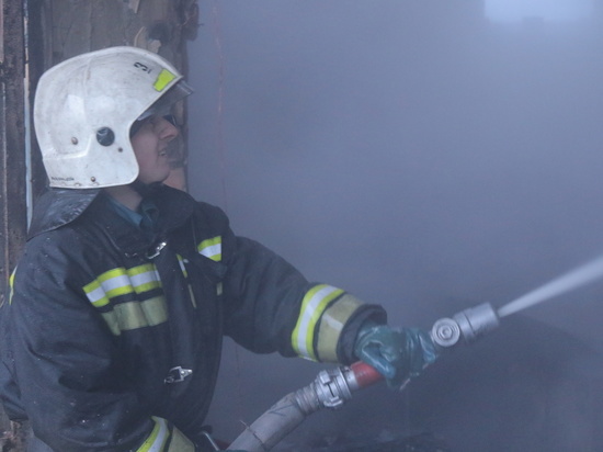 В Смоленской области пожарные спасли мужчину из горящего гаража