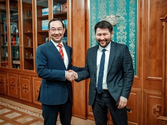 Глава Якутии встретился с избранным мэром Якутска Евгением Григорьевым
