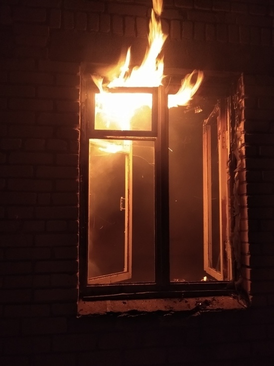 Заброшенные гаражи сгорели ночью в Олонце