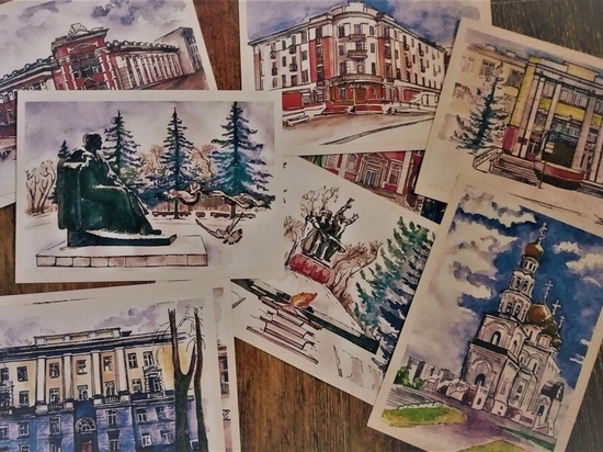 В Хакасии журналист выпустила к юбилею Абакана авторские открытки