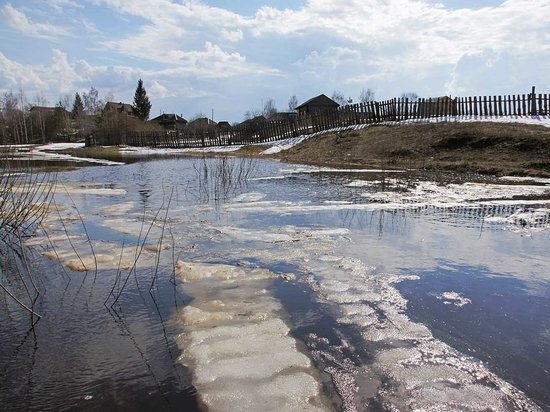 Река в Тверской области вышла из берегов
