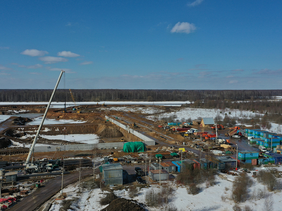 В Тверской области продолжают строить новый речной порт