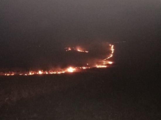 Степной пожар разгорелся в Шилкинском районе Забайкалья