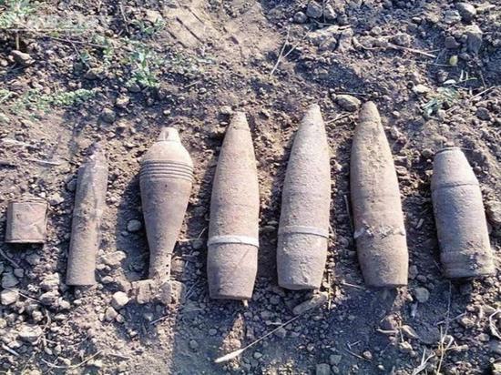 На территории Ростовской области нашли 15 мин и снарядов ВОВ