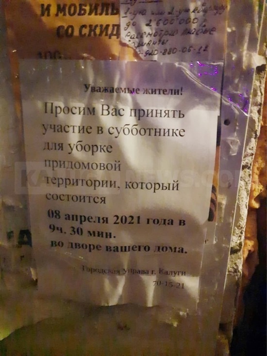 Денисов развеял фейки по массовым уборкам дворов Калуги