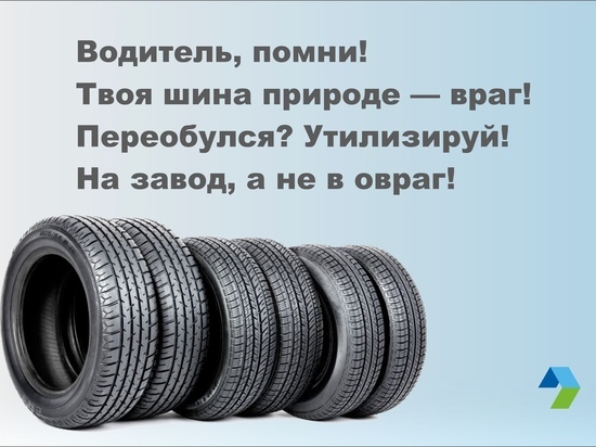 Регоператор: автомобильные шины нельзя оставлять на площадках для коммунальных отходов