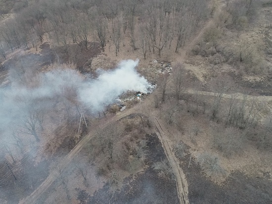 В Курской области нарушителей требований пожарной безопасности обнаружили с высоты птичьего полета