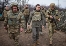 Президент Украины Владимир Зеленский приехал «повоевать» на Донбассе