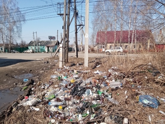 Рязанцы пожаловались на свалку на конечной маршрутки №75 в Дядькове