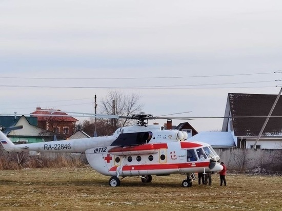 За сутки вертолет санавиации доставил в Рязань троих детей