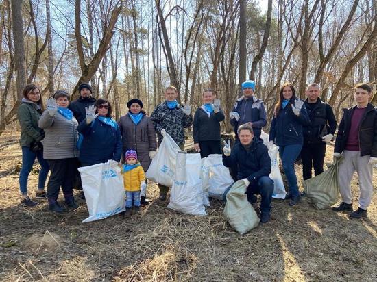 Из Комсомольской Рощи в Калуге вывезли 120 мешков мусора