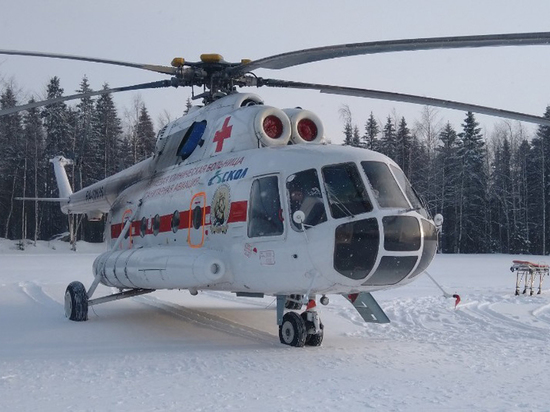 Впервые пермский вертолет санавиации выполнил ночную эвакуацию пациента