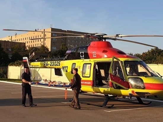 Рязанку с тяжелой травмой позвоночника на вертолете доставили в Москву