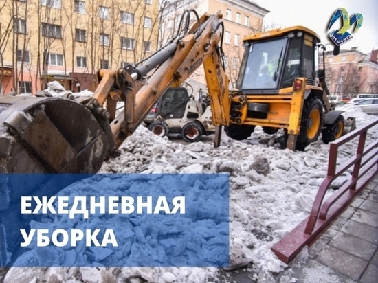 С улиц Мурманска вывезено 1 956,50 кубометров снега за минувшие сутки