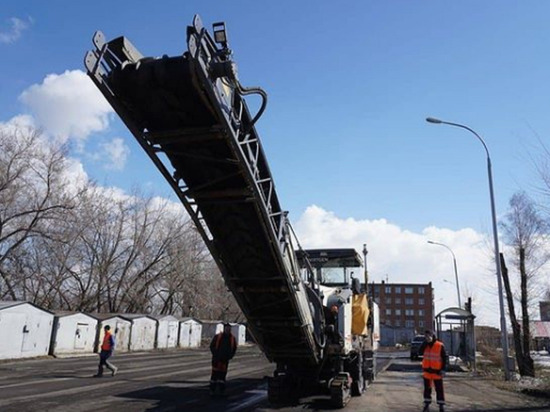 В Кемеровском микрорайоне начался дорожный ремонт