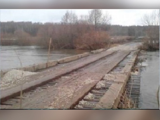 В Сапожковском районе от воды освободился мост у Скит Свято-Данилова монастыря