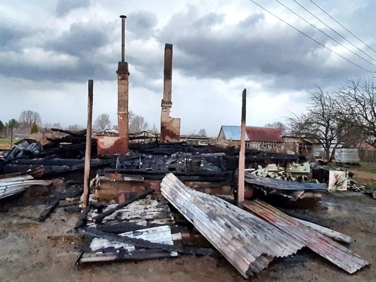 В Смоленской области сгорел жилой дом