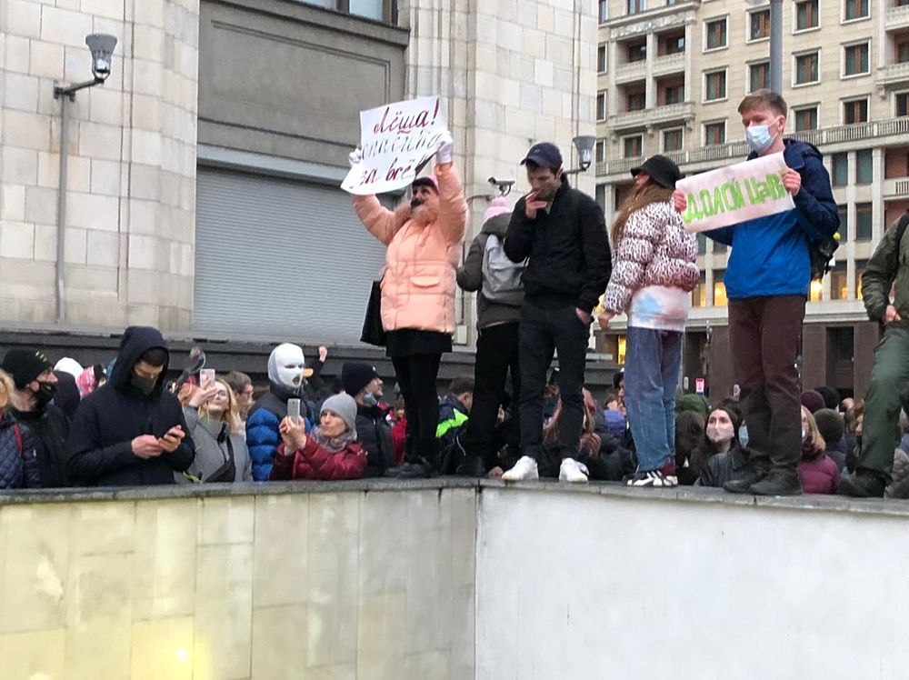 Лица митинга за Навального: кадры из центра Москвы