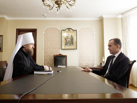 Кондратьев встретился с новым митрополитом Кубани